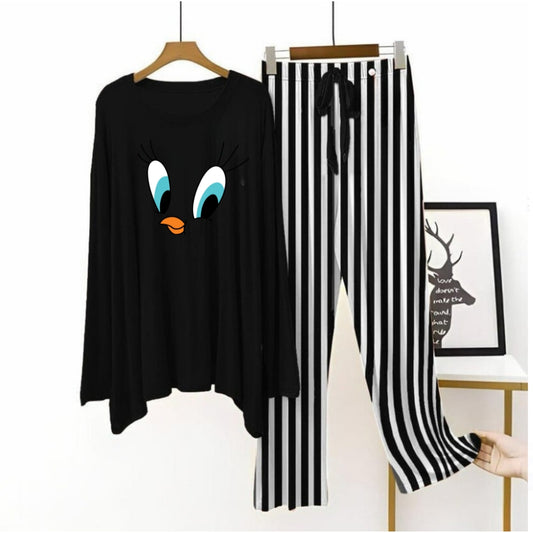 Black flapper style lining Pajama Duffy Duck