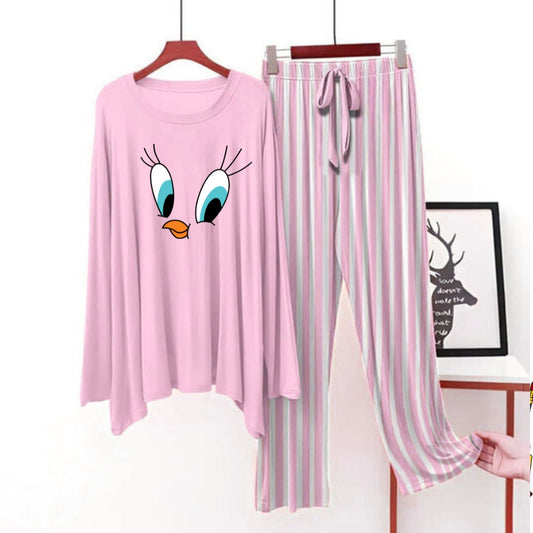 Pink flapper style lining Pajama duffy duck