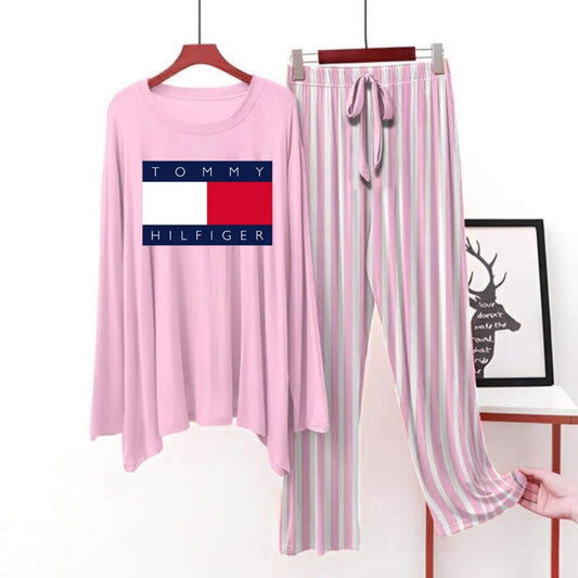 Pink flapper style lining Pajama Tommy Hilifiger