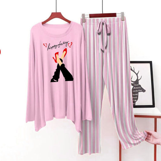 Pink flapper style lining Pajama Happy Saray