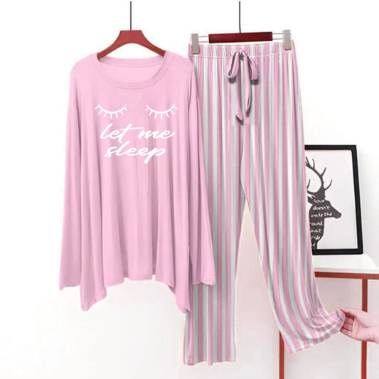 Pink flapper style lining Pajama Let Me Sleep